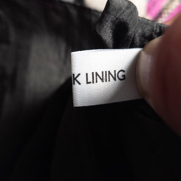 Temperley London Women’s Silk Dress Size 12 Mod Romantic Graphic Floral Vintage - Picture 10 of 11